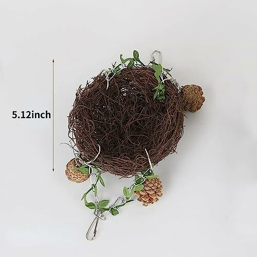 WACURRENTHYD Natural Rattan Nest Small Medium Large Bird Swing