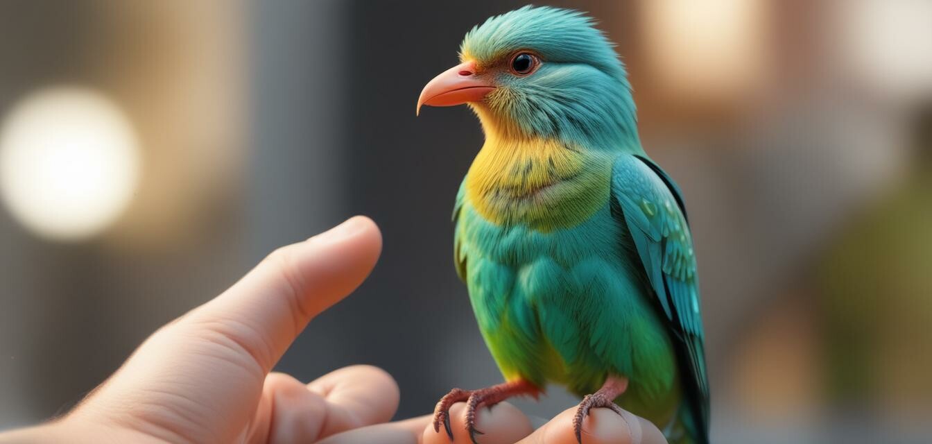 Happy rescue bird